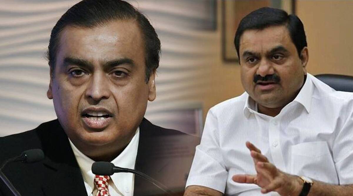 Who are India's top 10 billionaires? In pic, Mukesh Ambani (L) and Gautam Adani. (File)
