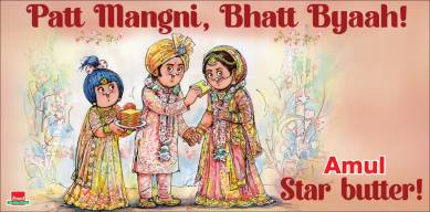 Amul ranbir alia wedding, Ranbir alia wedding, Amul Topical Bollywood, Indian Express