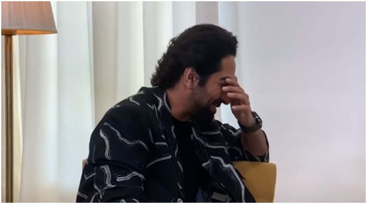 Ayushmann Khurrana cringes as he watches his acting in Vicky Donor