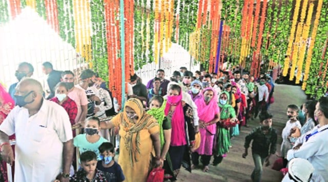 The Mansa Devi Temple in Panchkula is already seeing a jump in the number of devotees flocking it daily.