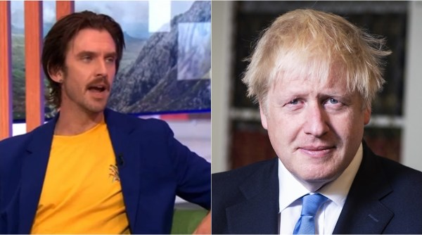 partygate scandal, boris johnson, dan stevens, dan stevens bors johnson joke, dan stevens bbc one show, viral videos, indian express