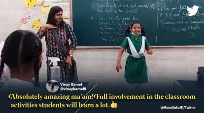 414px x 230px - They love role reversal': How this teacher learnt some moves from her  little student | Trending News,The Indian Express