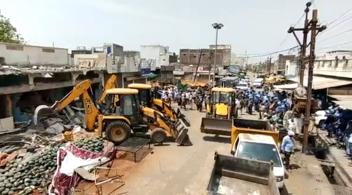 Madhya Pradesh: Admin demolishes ‘illegal’ buildings in Khargone after Ram Navami procession clash