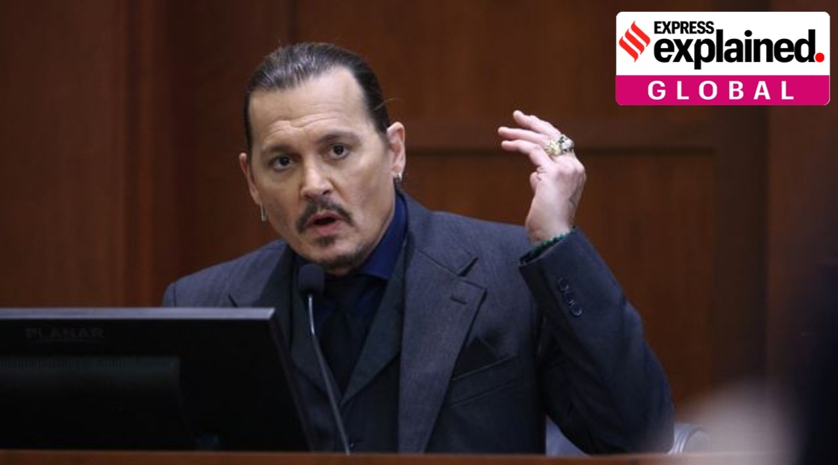 US actor Johnny Depp testifies during the 50 million US dollar Depp vs Heard defamation trial at the Fairfax County Circuit Court in Fairfax, Virginia. (Reuters)