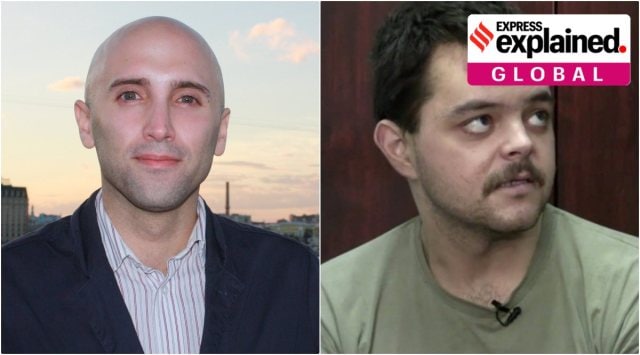 Graham Phillips in Kyiv in 2012; Aiden Aslin (Sources: Wikimedia Commons, Reuters)
