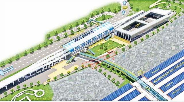 A blueprint of the foot overbridge. (Source: NCRTC)