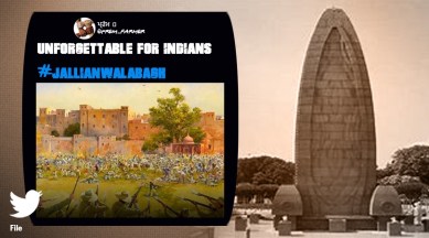 Jallianwala Bagh 103rd anniversary, tributes Jallianwala Bagh, netizens pay tribute to Jallianwala Bagh martyrs, Indian Express