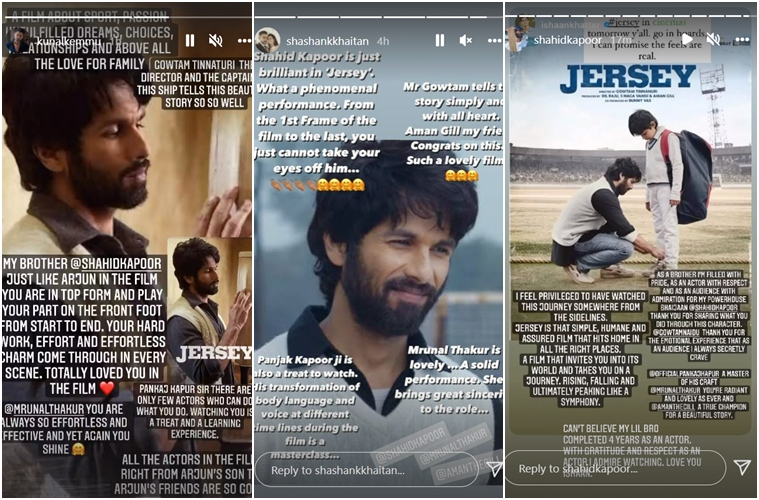 Jersey celeb review: Shahid Kapoor gets praised by Ishaan Khatter