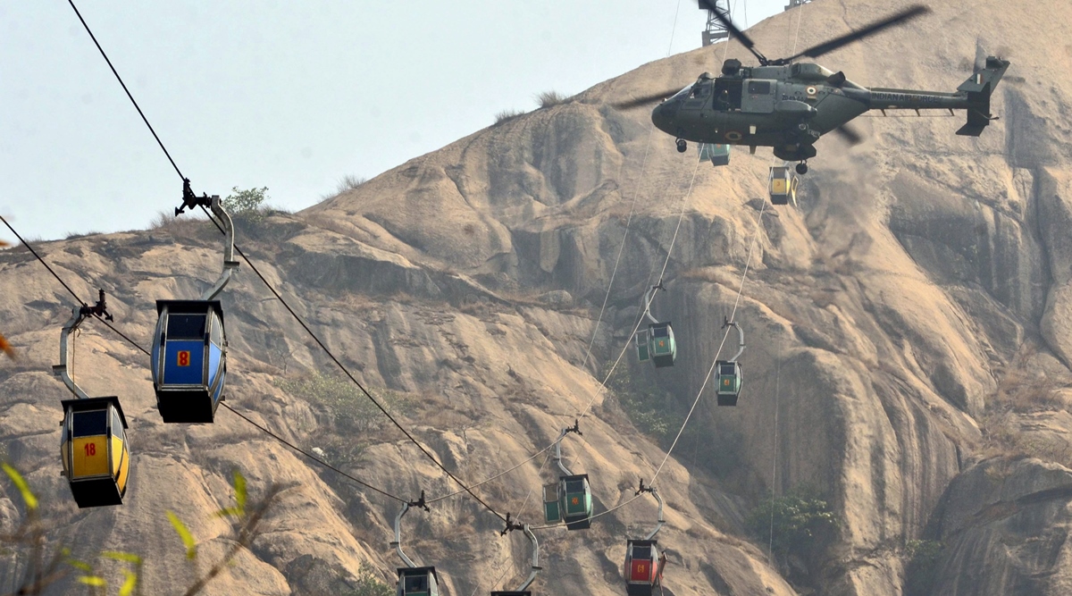 In April this year, three people had died after tourists were stuck in cable cars in Jharkhand’s Deoghar district for more than 40 hours following a technical snag. (Representational Photo)