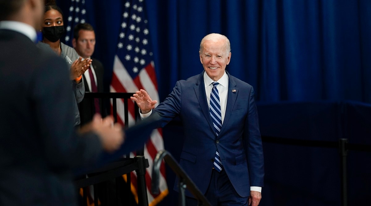 President Joe Biden arrives to speak at North Carolina Agricultural and Technical State University, in Greensboro, N.C. (Source: AP)