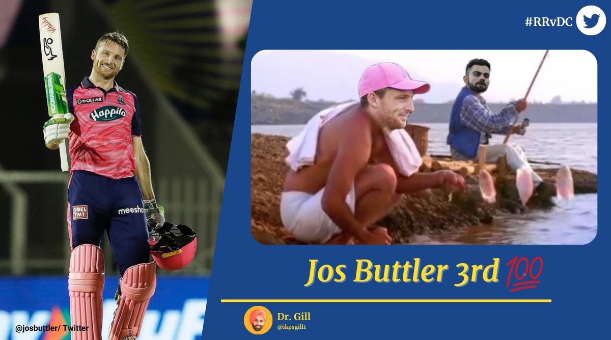 Netizens are having a field day celebrating Jos Buttler's third century in IPL 2022. 