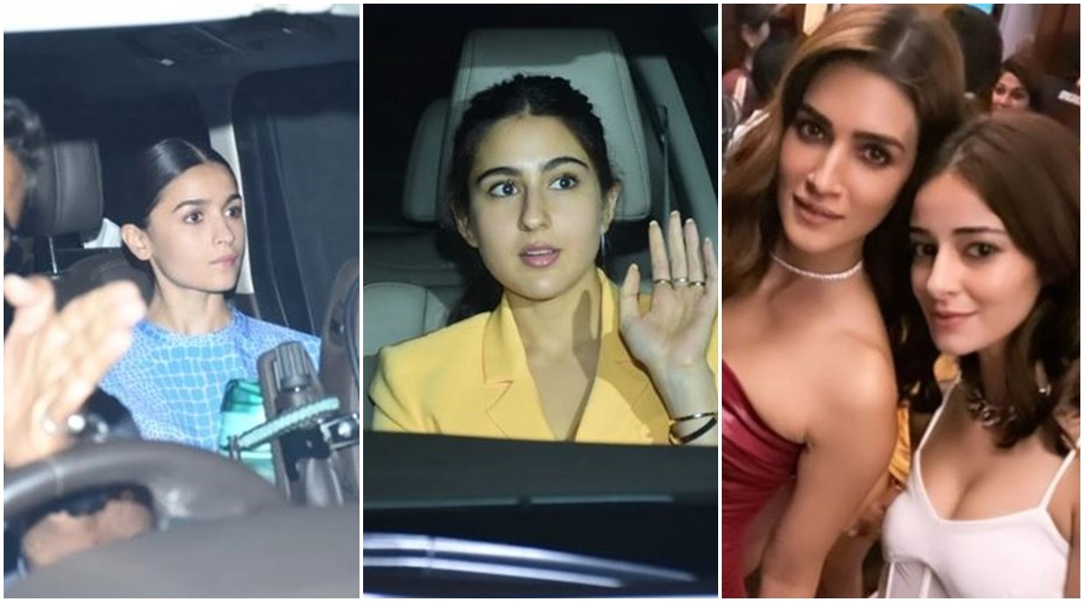 Karan Johar's bash, alia bhatt, shah rukh khan, sara ali khan