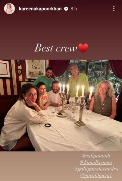 kareena saif dinner party