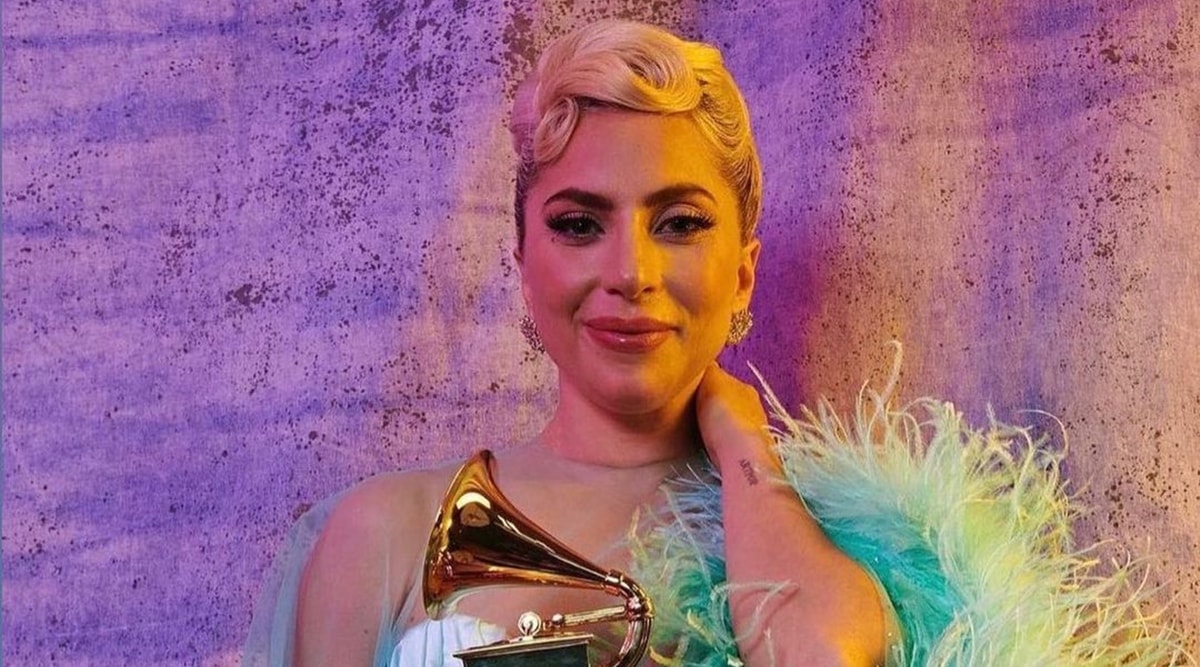Grammy Awards 2022: Lady Gaga's 'beautiful' dress was made by her sister |  Fashion News - The Indian Express