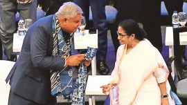 Mamata Banerjee, Jagdeep Dhankhar, Bengal Government, West Bengal government, Bengal Global Business Summit (BGBS), West Bengal, Kolkata, West Bengal news, Kolkata news, India news, Indian Express News Service, Express News Service, Express News, Indian Express News
