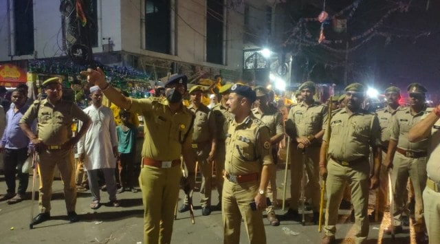 Police are maintaining security measures in metro stations, markets and areas with mixed population. (Source: Noida Police)