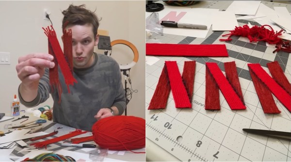 netflix, netflix logo, netflix logo yarn, netflix logo yarn reaction, stop motion netflix logo, odd news, viral news, indian express