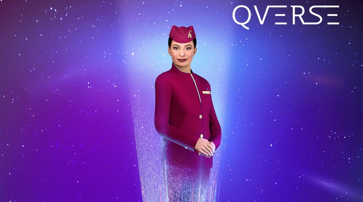 qatar airways, qatar airways sama, metaverse, qatar airways Qverse, indian express