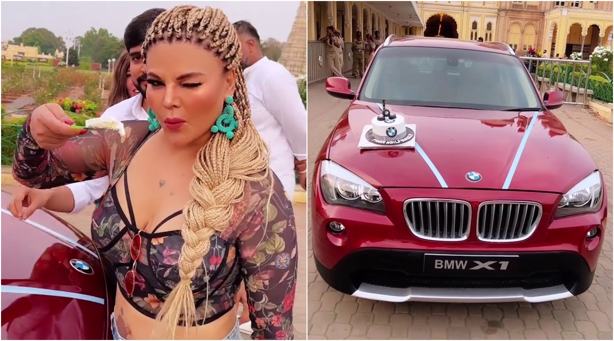 Rakhi Sawant BMW