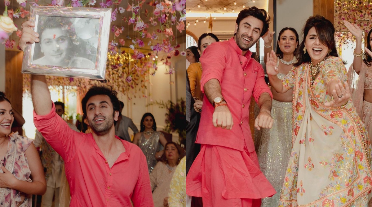 Ranbir Kapoor remembers late father Rishi Kapoor during mehendi ceremony,  dances with mother Neetu Kapoor. See photos | Entertainment News,The Indian  Express