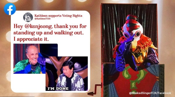 the masked singer, Rudy Giuliani, Rudy Giuliani masked singer, Rudy Giuliani ken jeong, Rudy Giuliani unmasked moment, indian express