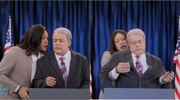 saudi tv, joe biden, kamala harris, Studio 22, Middle East Broadcasting Center, saudi tv US government joke, viral news, indian express