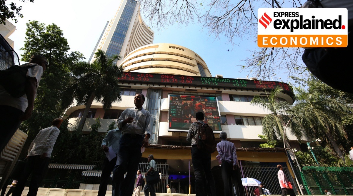 Given the global scenario around geopolitical concerns and inflation, equity markets are likely to remain volatile in the near term. (Express Photo: Amit Chakravarty, File)