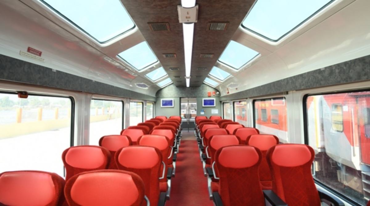 Railways to add two Vistadome coaches to Mumbai Central-Gandhinagar Shatabdi  Express | Cities News,The Indian Express