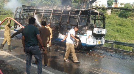 4 killed, 20 hurt as bus catches fire in J&K