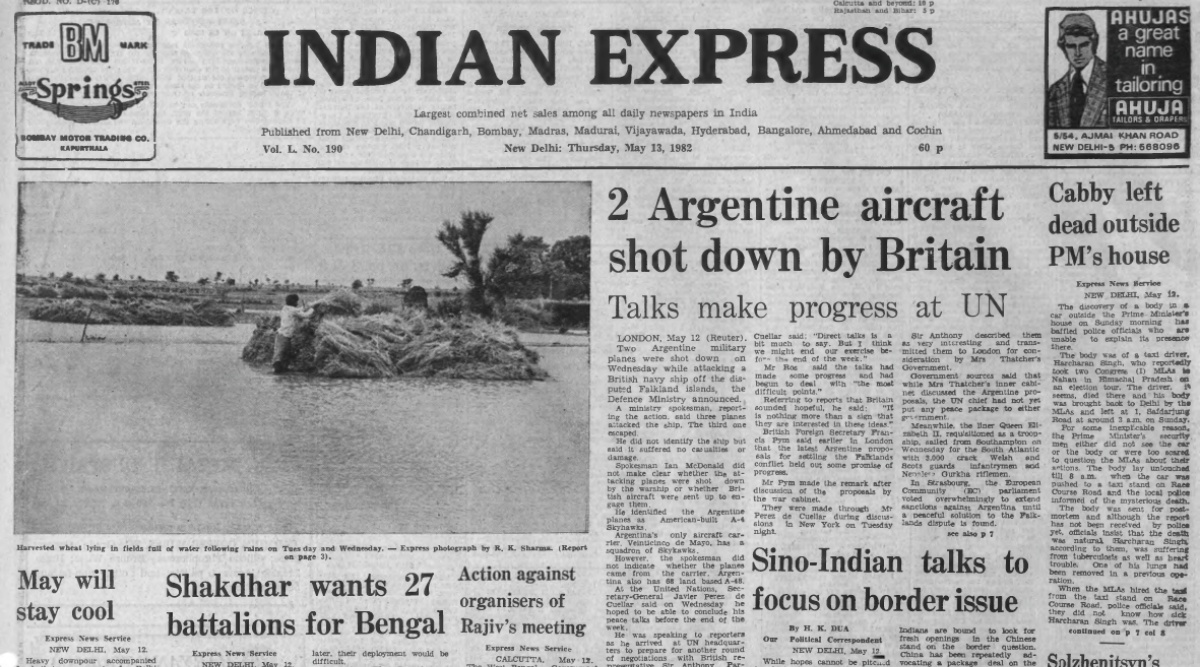 Falkland Islands, Forty Years Ago, India-China Talks, India-China ties, Indira Gandhi, Ronald Reagan, Indian express, Opinion, Editorial