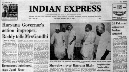 Bhajan Lal, Indira Gandhi, West Bengal, CPM, Indian express, Opinion, Editorial, Current Affairs