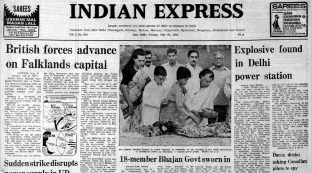 margaret thatcher, Falkland Islands, UP Power Strike, Bomb Hoax In Express, Bhajan Lal, Uttar Pradesh, Indian express, Opinion, Editorial, Current Affairs