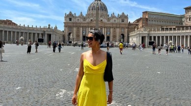 sayani gupta, vatican city
