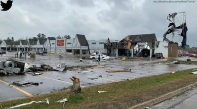 tornado in northern Michigan, tornado video, tornado, US, Gaylord, weather, indian express