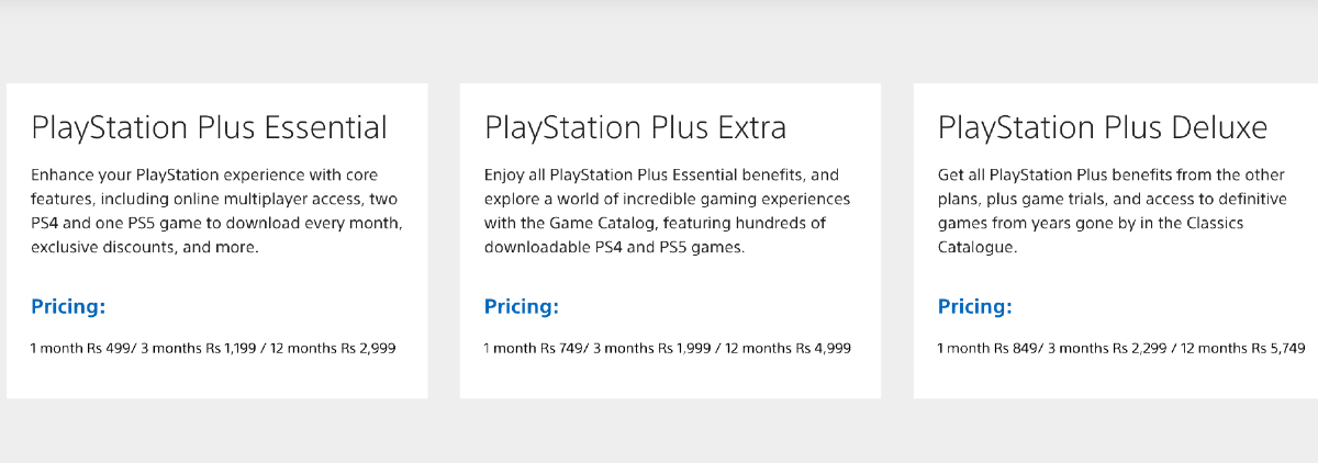 Sony Playstation Plus Essential 1 Month Membership