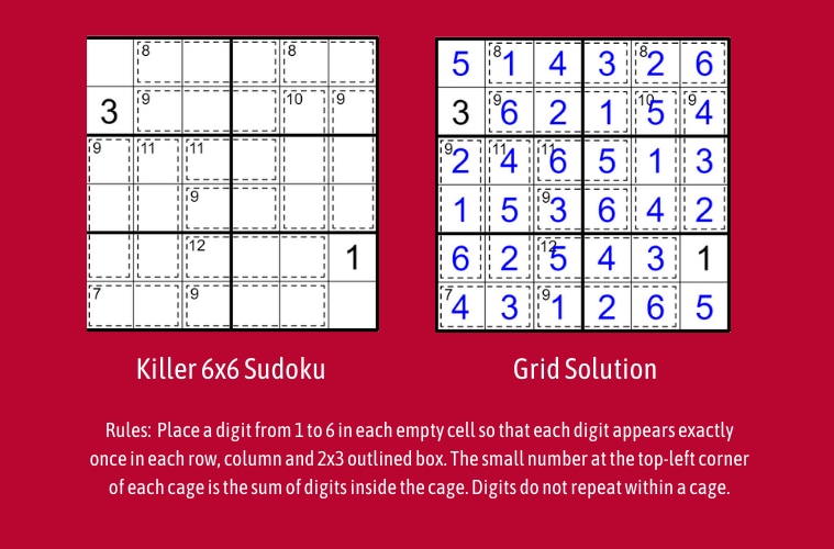 Irregular Killer Sudoku — Knight Features