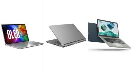 Three of acer's latest laptops from 2022