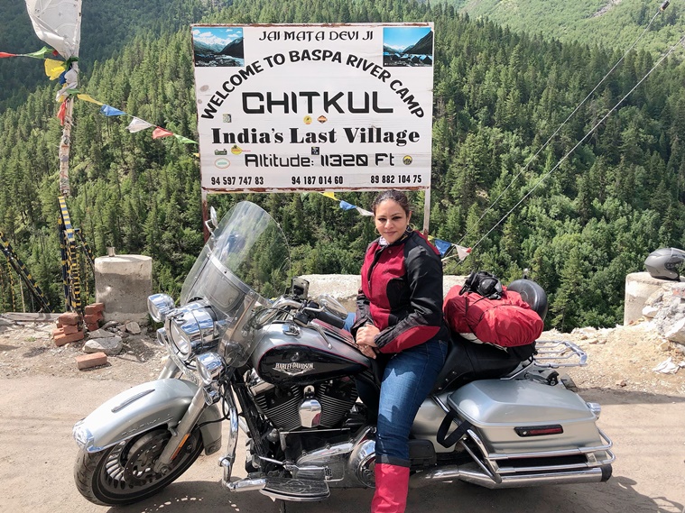 Traveling, motorcycle riding a motorcycle, traveling to the mountains, female bikers, solo travel, Indian female biker, Himachal Pradesh, Ladakh, travel trips, travel diaries, bike rides, Harley Davidson, indian express news