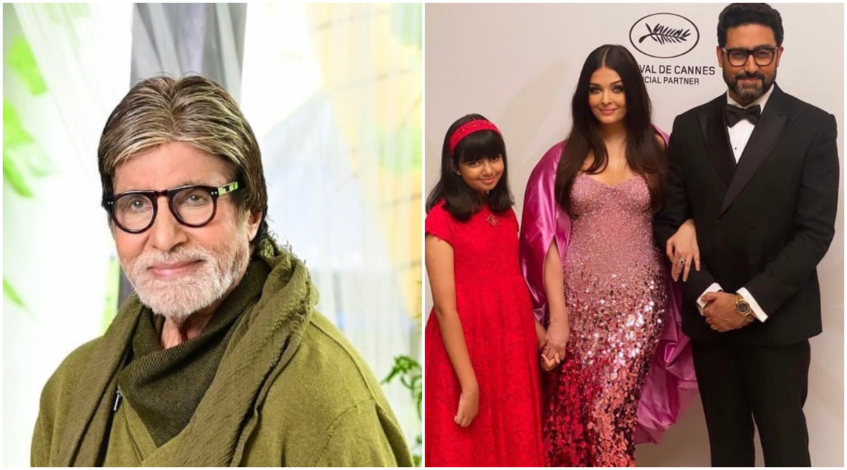Amitabh Bachchan cheers for daughter-in-law Aishwarya Rai, son Abhishek and  Aaradhya's Cannes appearance: 'Putr, bahu, poti' | Entertainment News,The  Indian Express