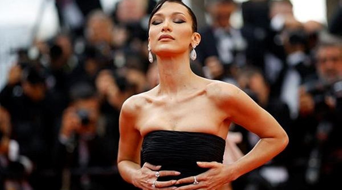Cannes 2022: Bella Hadid's stunning's black gown was a vintage creation from 1987 | Fashion News - The Indian Express Cannes 2022: Bella Hadid's stunning's black gown was a vintage creation from 1987 | Fashion News - The Indian Express