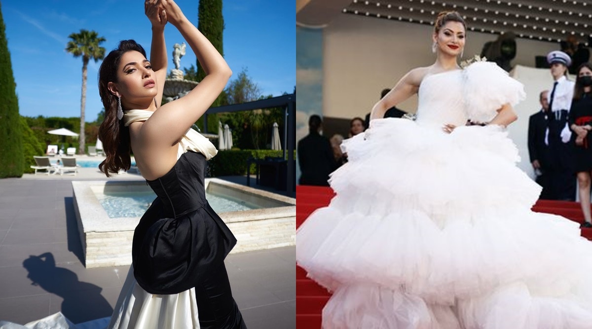 Cannes 2022: Tamannaah Bhatia exudes charm in ball gown; Urvashi Rautela  wows in tulle ensemble | Fashion News - The Indian Express