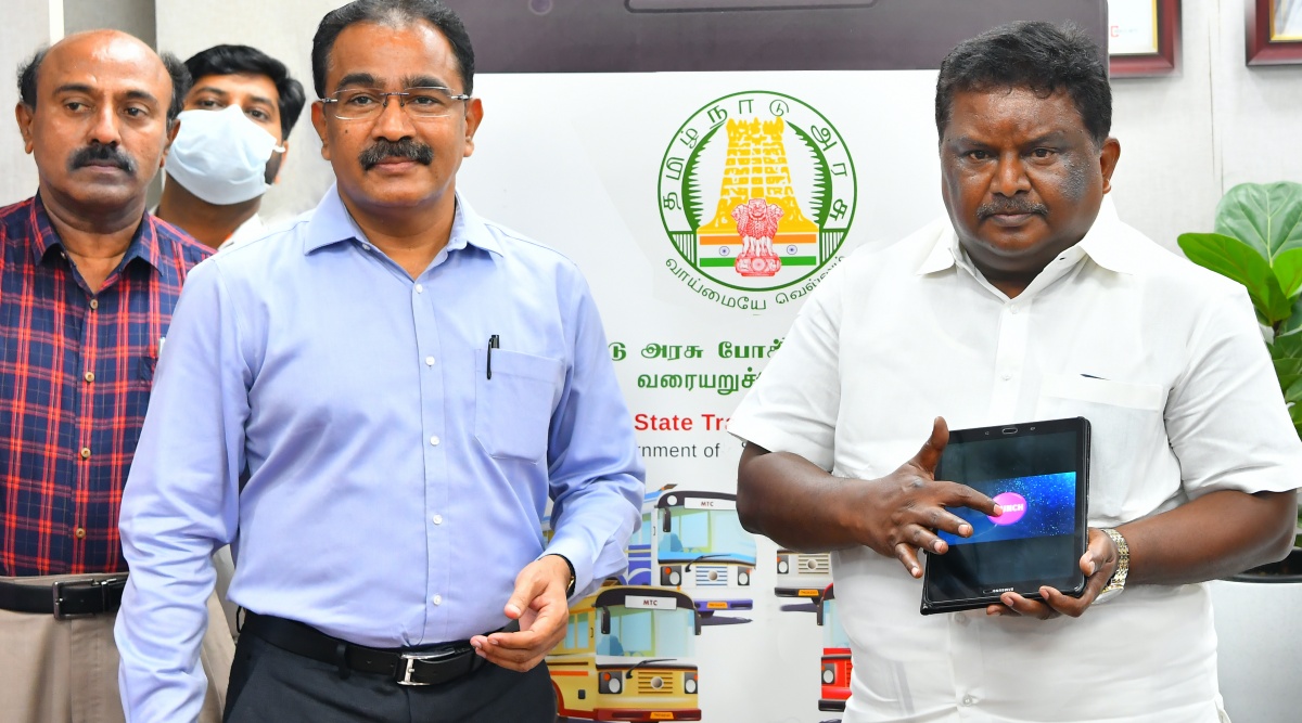  The app, launched by Transport Minister S S Sivasankar, will provide the location of the bus on a real-time basis.