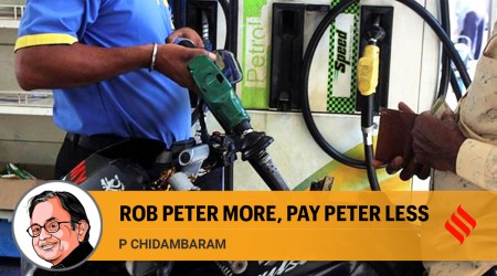 petrol price cut, diesel price cut, fuel price cut, fuel excise duty, petro price news, P Chidamabaram column, P Chidambaram writes, fuel price news, indian express opinion