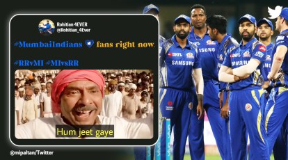 With Mumbai Indian's first win, congratulatory memes flood Twitter |  Trending News,The Indian Express