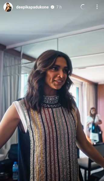 Deepika Padukone attends Cannes jury dinner in sleeveless mini