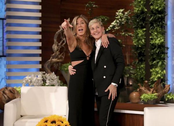 Ellen DeGeneres and Jennifer Aniston