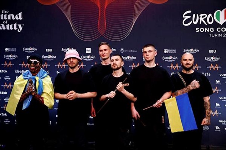 Ukrainian music outfit Kalush Orchestra, Ukraine wins Eurovision Grand Prix, Eurovision Grand Prix, 66th Eurovision, world’s largest music competition, Ukraine news, indian express news
