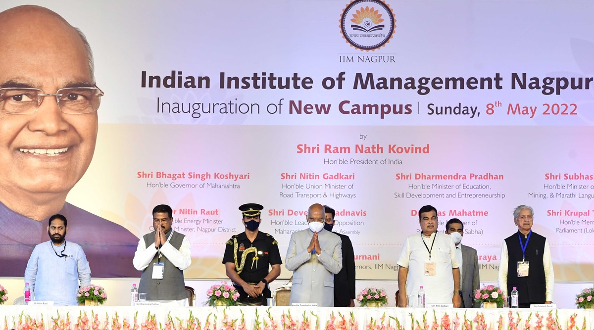 President Ram Nath Kovind inaugurated the permanent campus of the Indian Institute of Management, Nagpur.
File. 