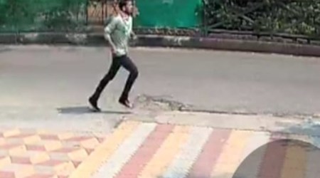 A screengrab of the CCTV footage. 