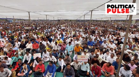 Gujarat government employees, Gujarat protests, Gujarat government employees protest, Gujarat BJP, Gujarat news, Gujarat politics, Political pulse, Indian express